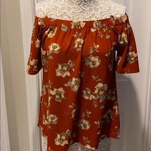 Women’s Floral Off-the-Shoulder Blouse